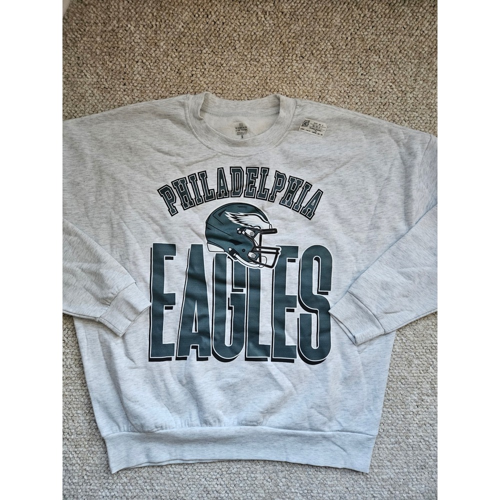 Philadelphia Eagles Gameday Couture Sweatshirt Gray Size Small